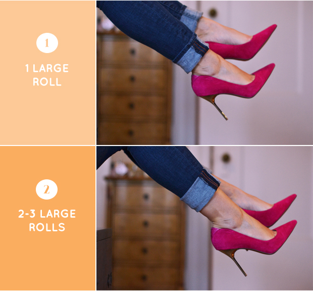 how to roll your jeans