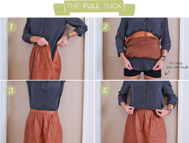 how to tuck in a shirt