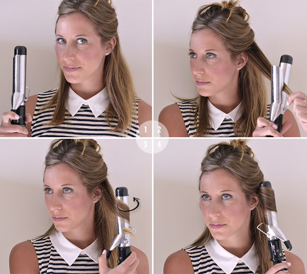 How to hold a curling iron
