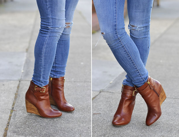 frye wedge ankle boots