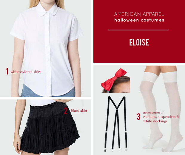 Last Minute Halloween Costumes All from American Apparel