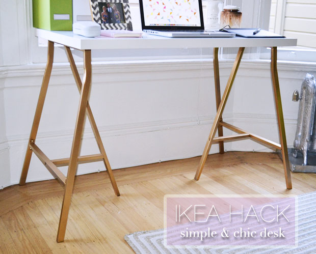 A Simple Ikea Hack Desk