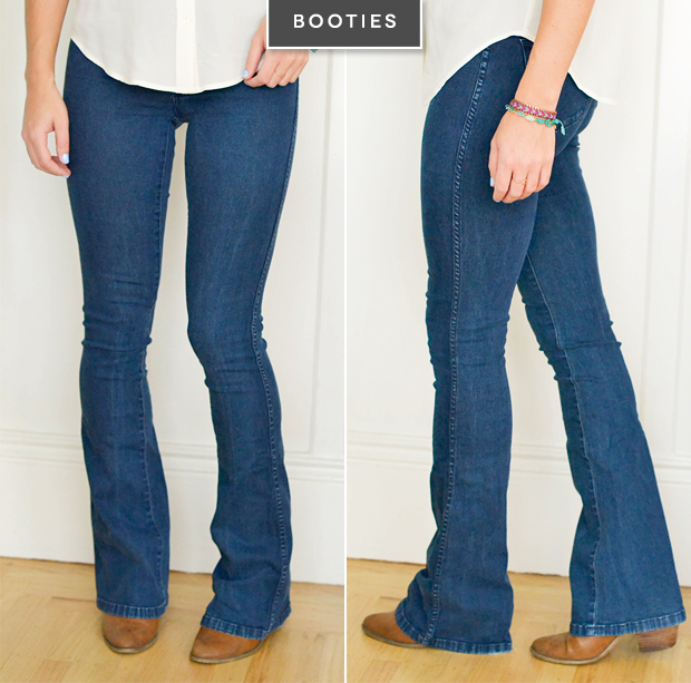 flare jeans and boots