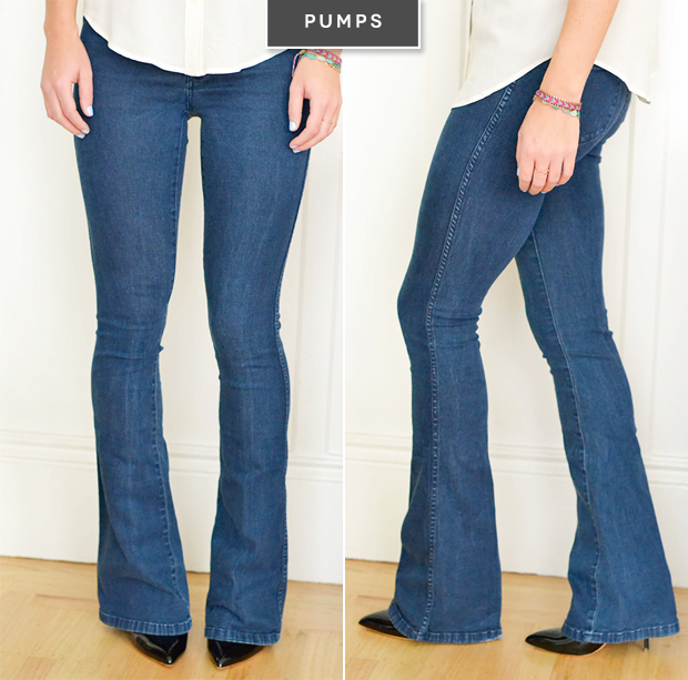 flare jeans with boots