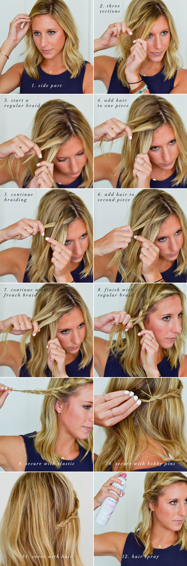 Here's a tip on how to braid your front pieces #hairstyle #hair