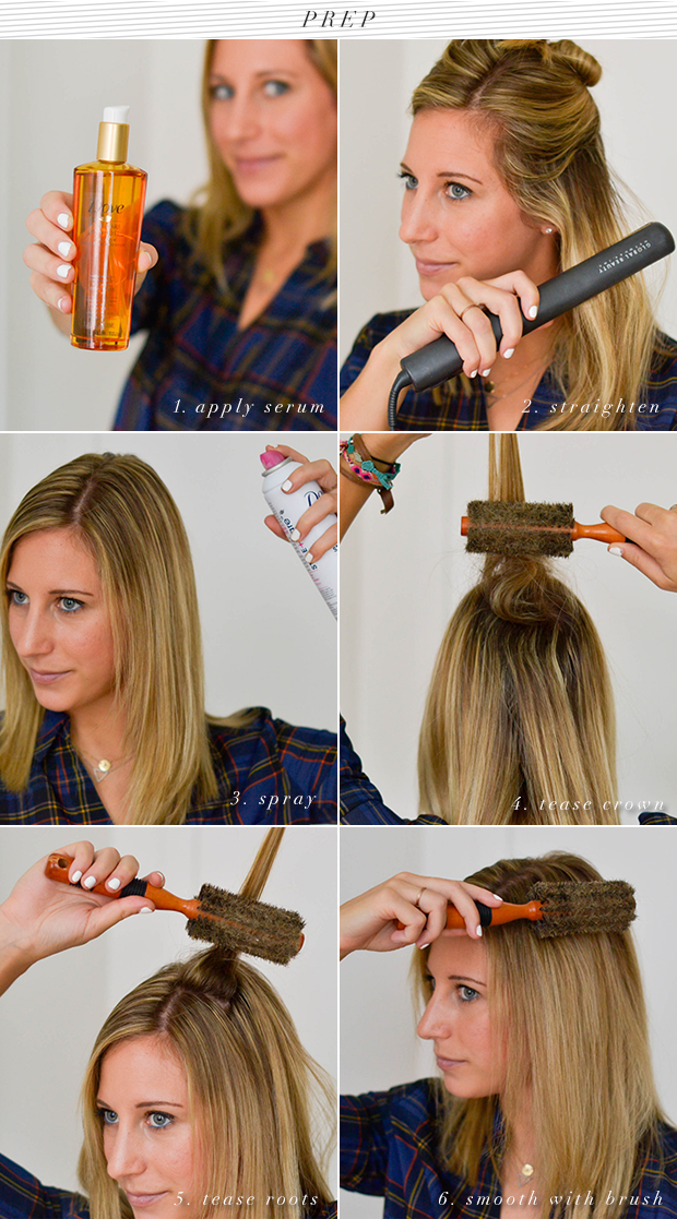 prep-dove ponytail tutorial