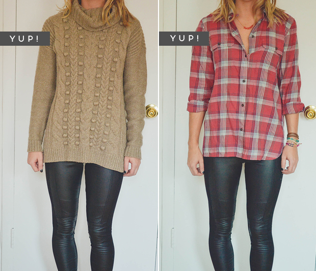 large sweaters to wear with leggings