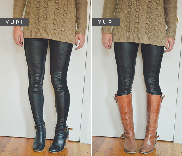 boots to wear with leggings