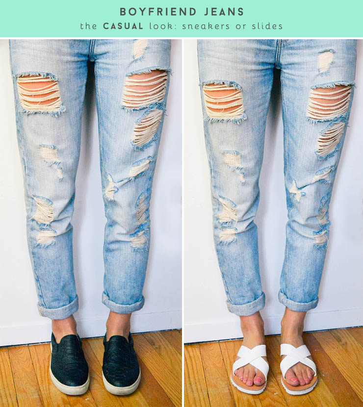 46 Casual Boyfriend jeans with running shoes for All Gendre