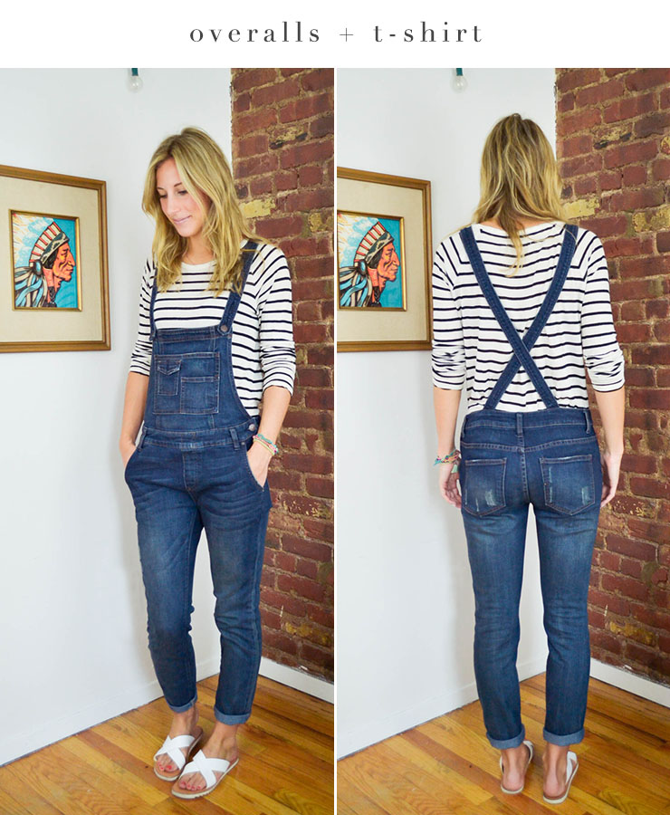 tops to wear with overalls