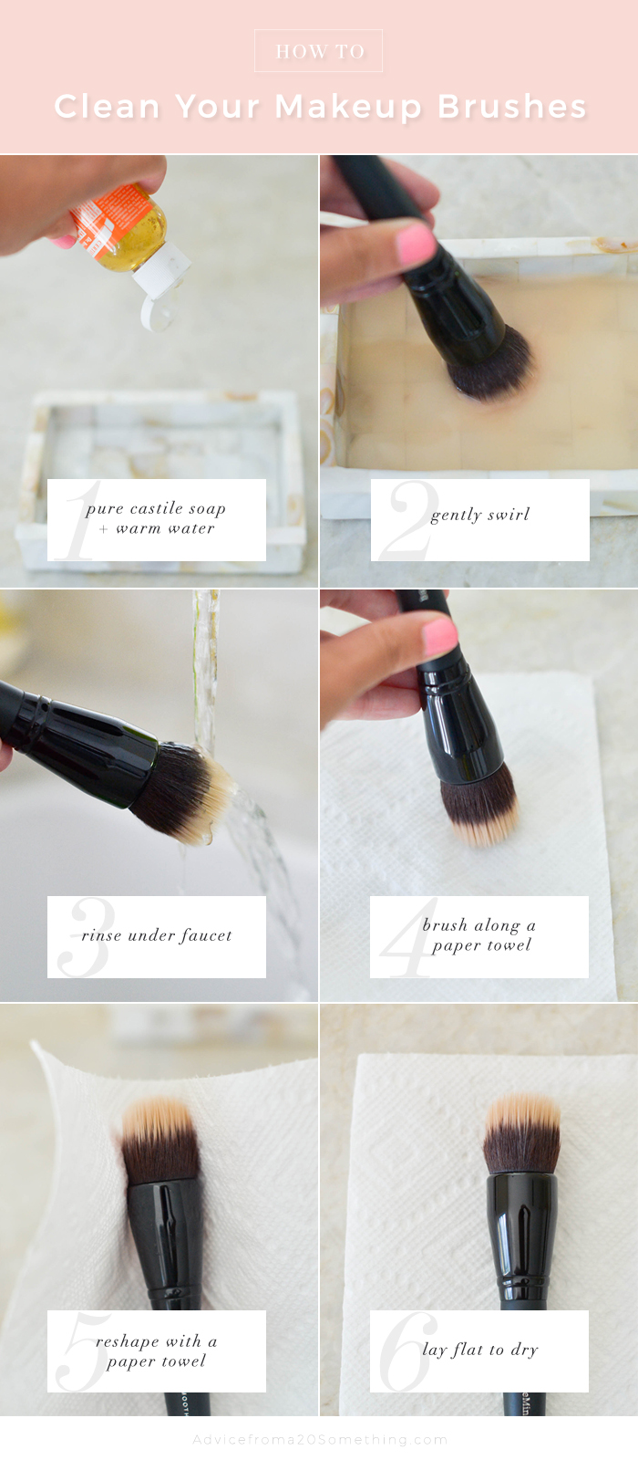 how to wash your brushes