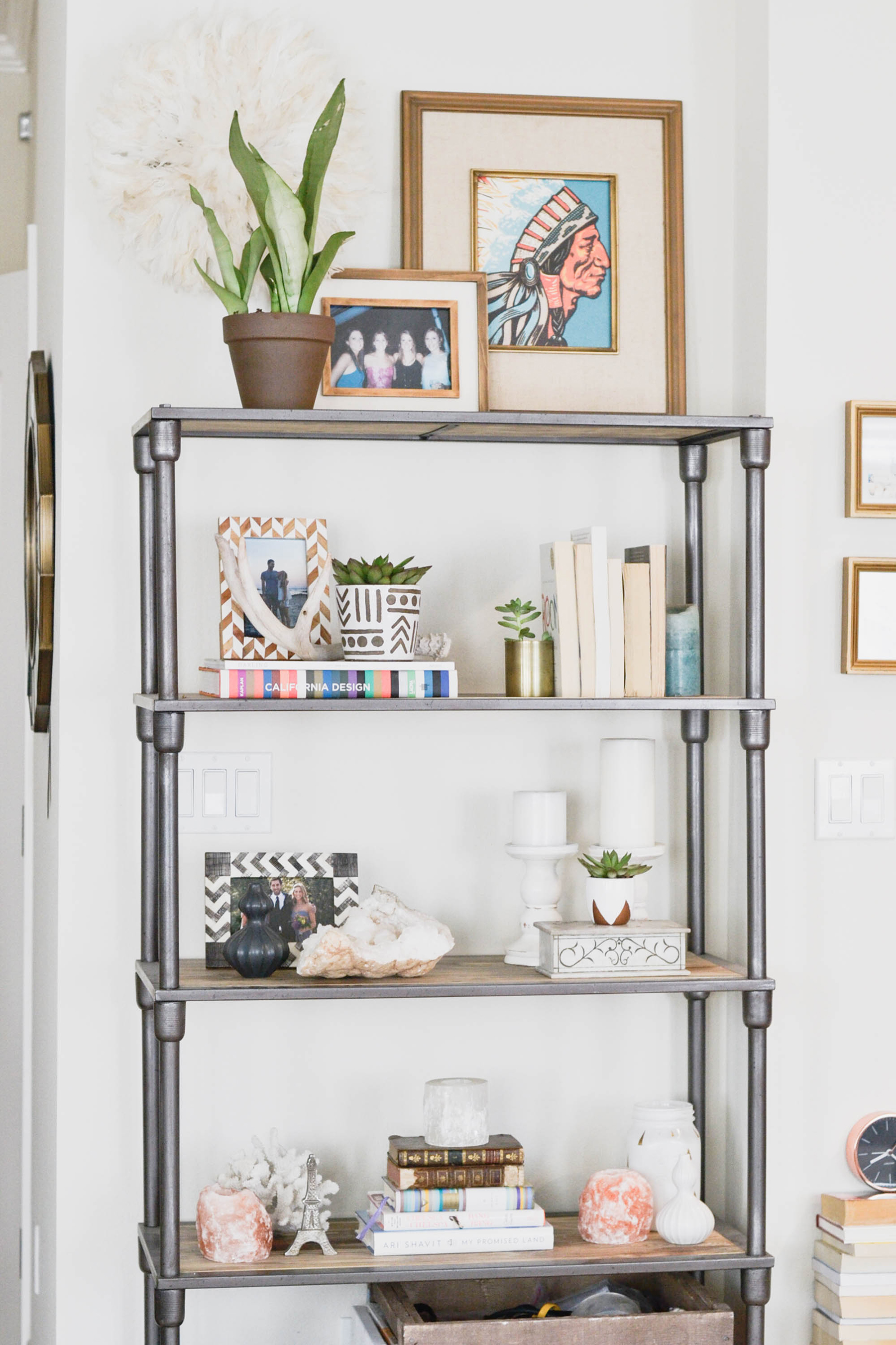 Bookshelf Styling With Plants 