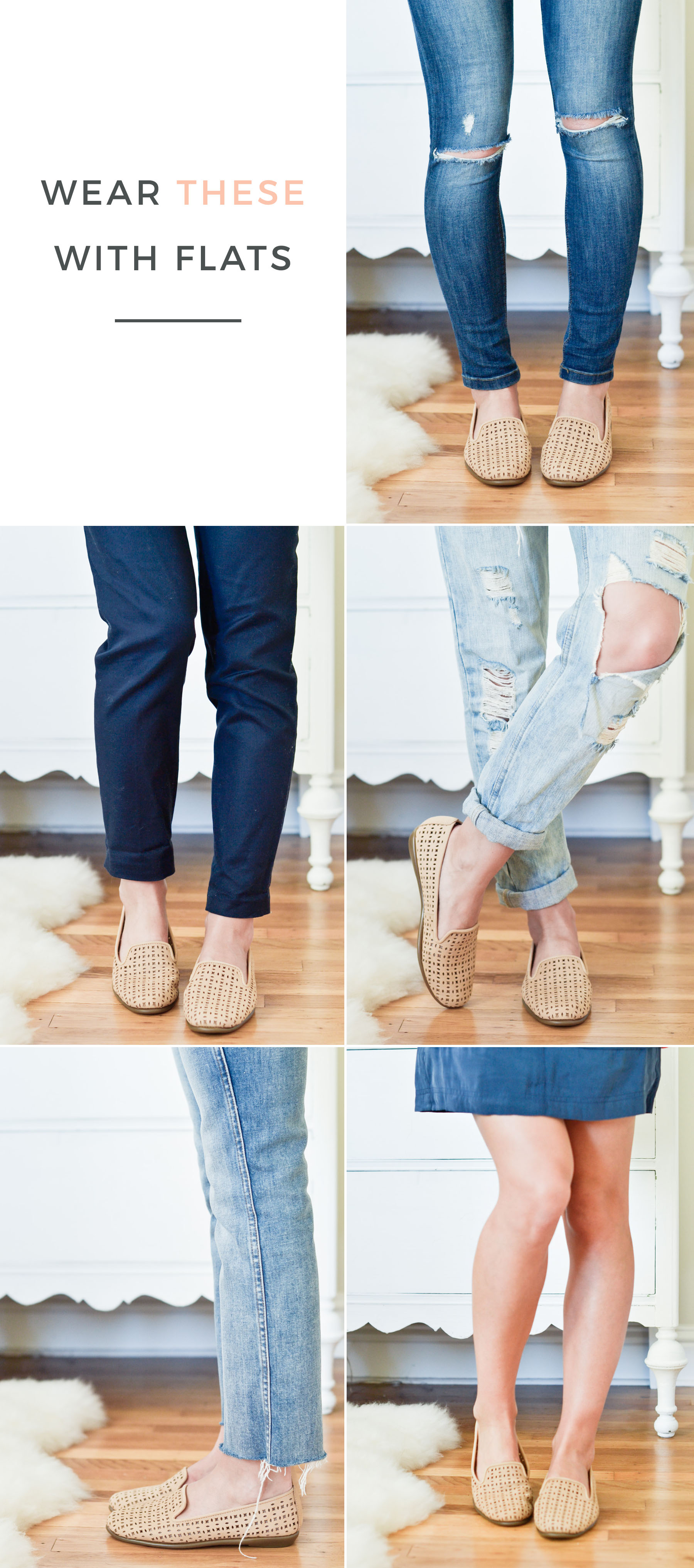 flats with jeans