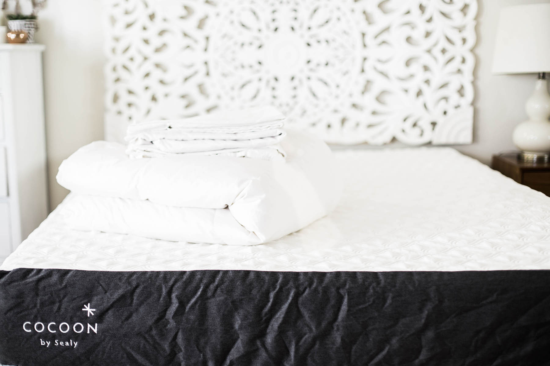 bedding basics, sheets, duvet, Cocoon by Sealy mattress