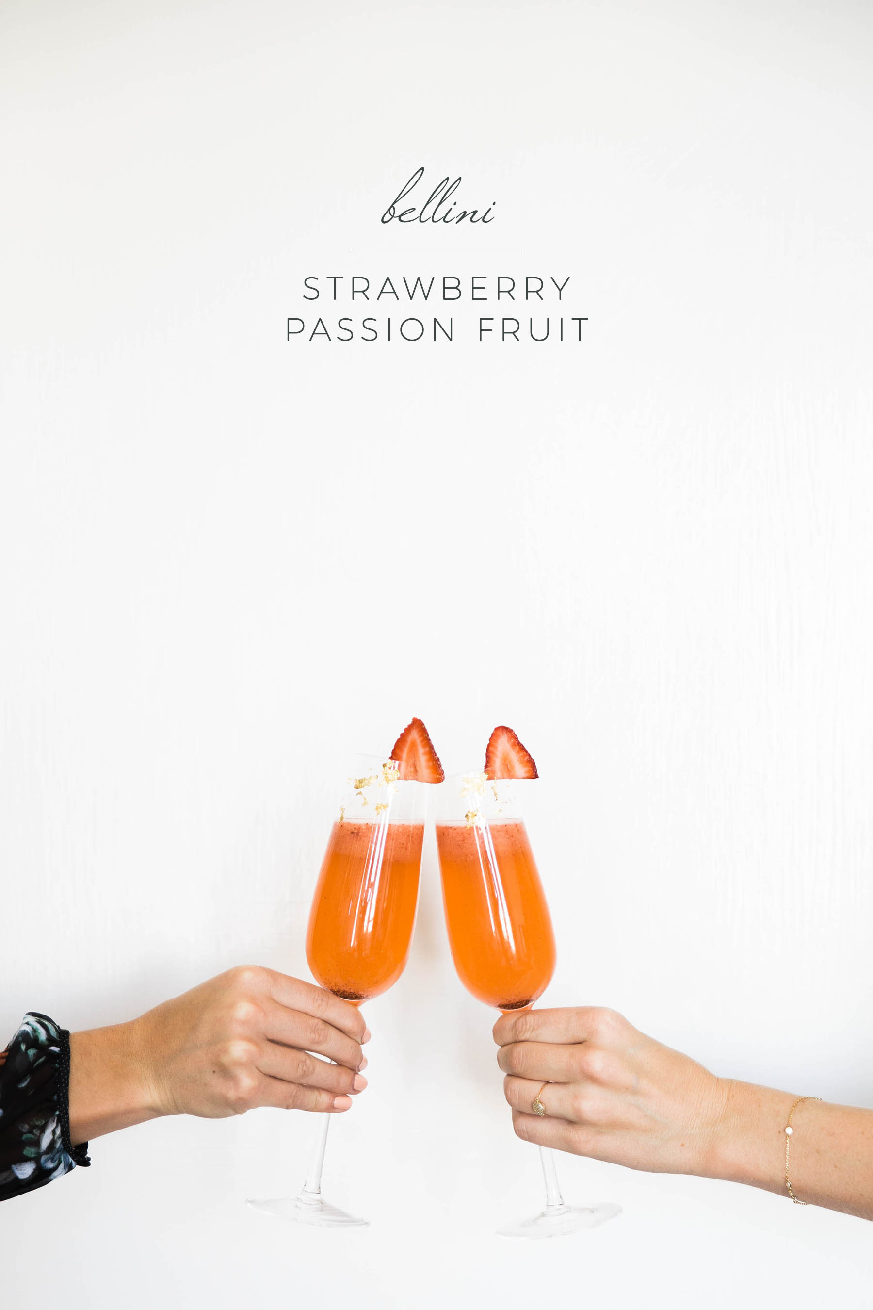 strawberry passion fruit bellini by Ashley Rose Conway