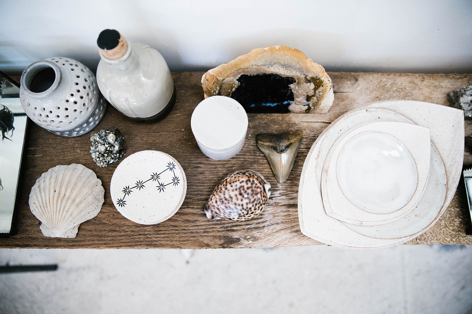 ceramics at Esqueleto store in Temescal Alley, Oakland