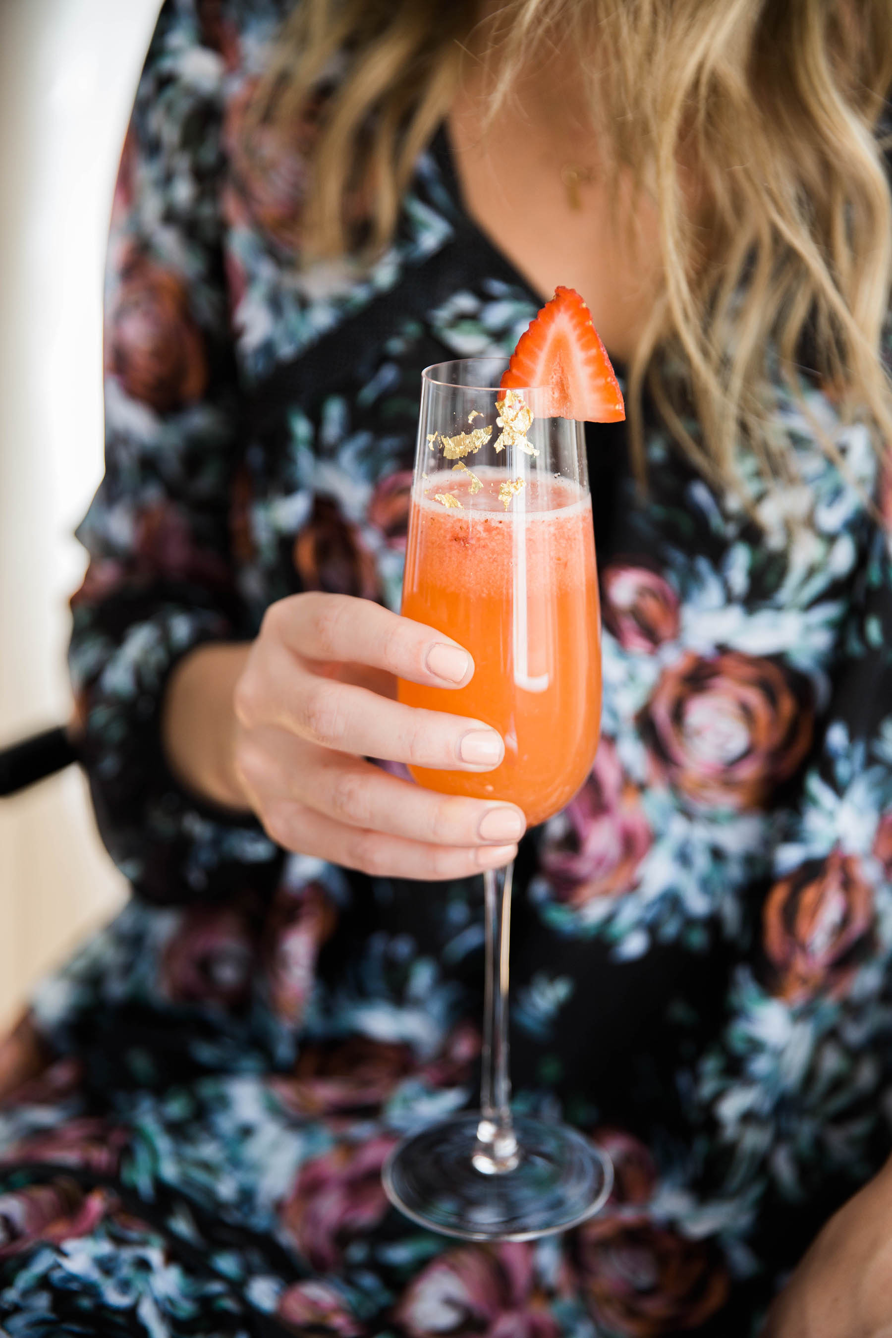 strawberry passion fruit bellini by Ashley Rose Conway