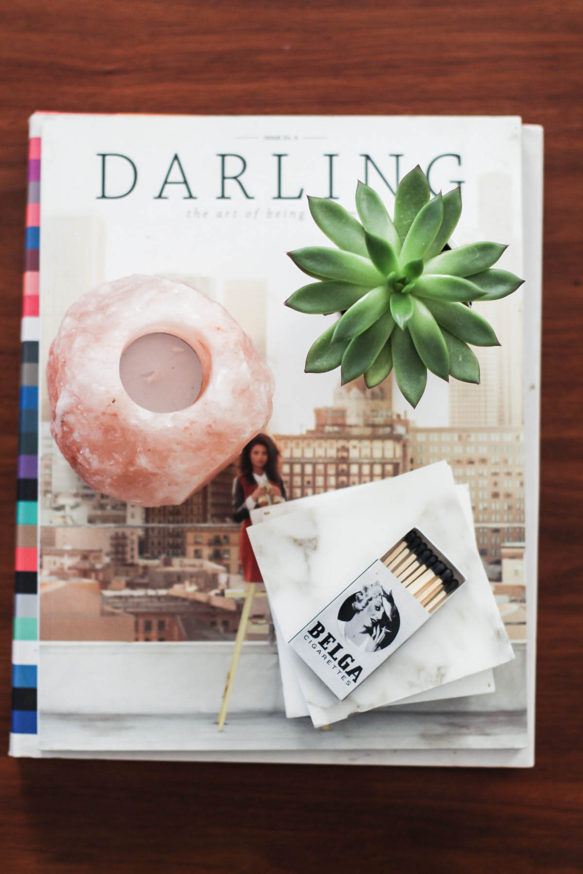 coffee table books with marble coasters