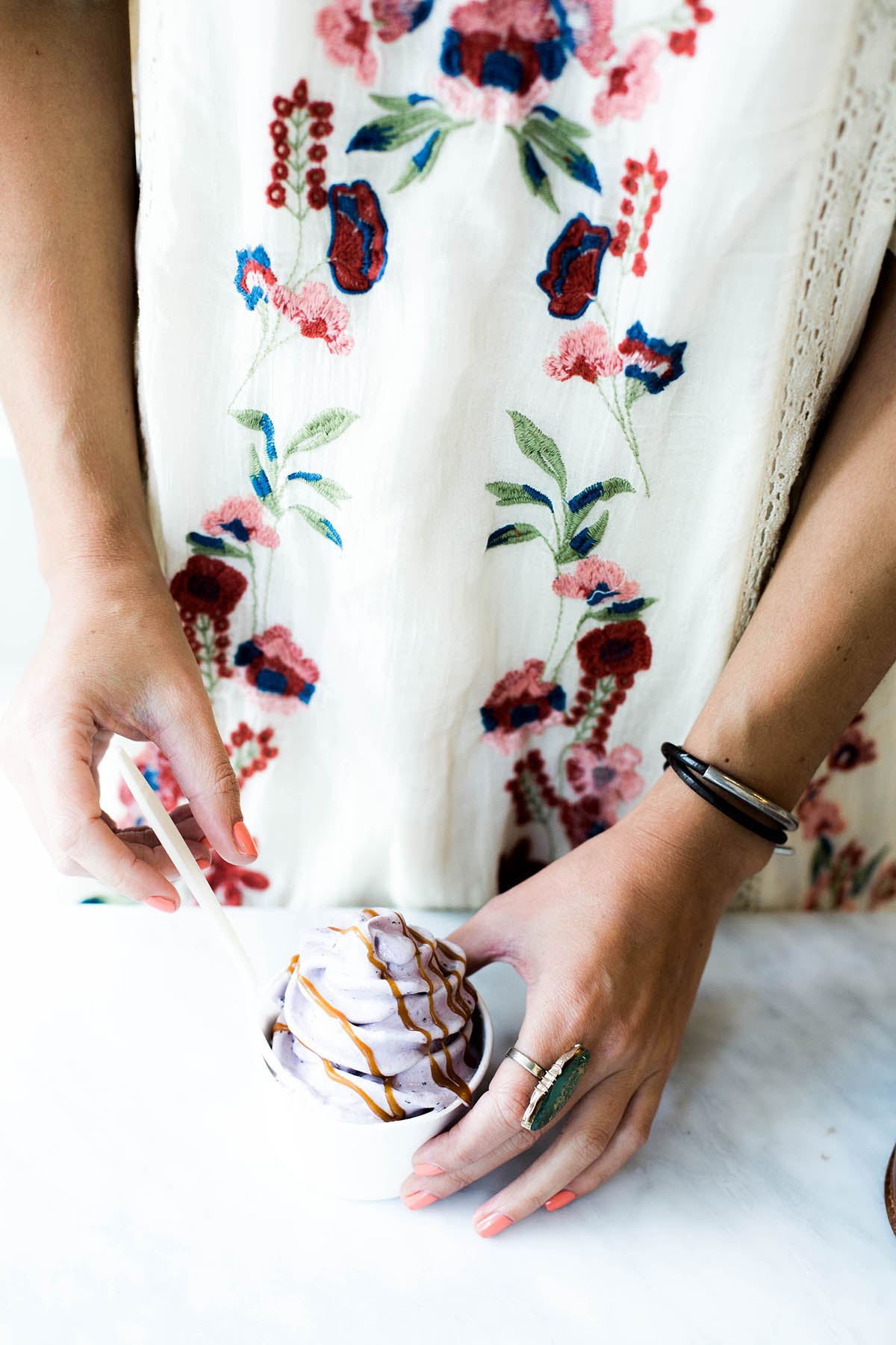 free people dress and loving cup ice cream