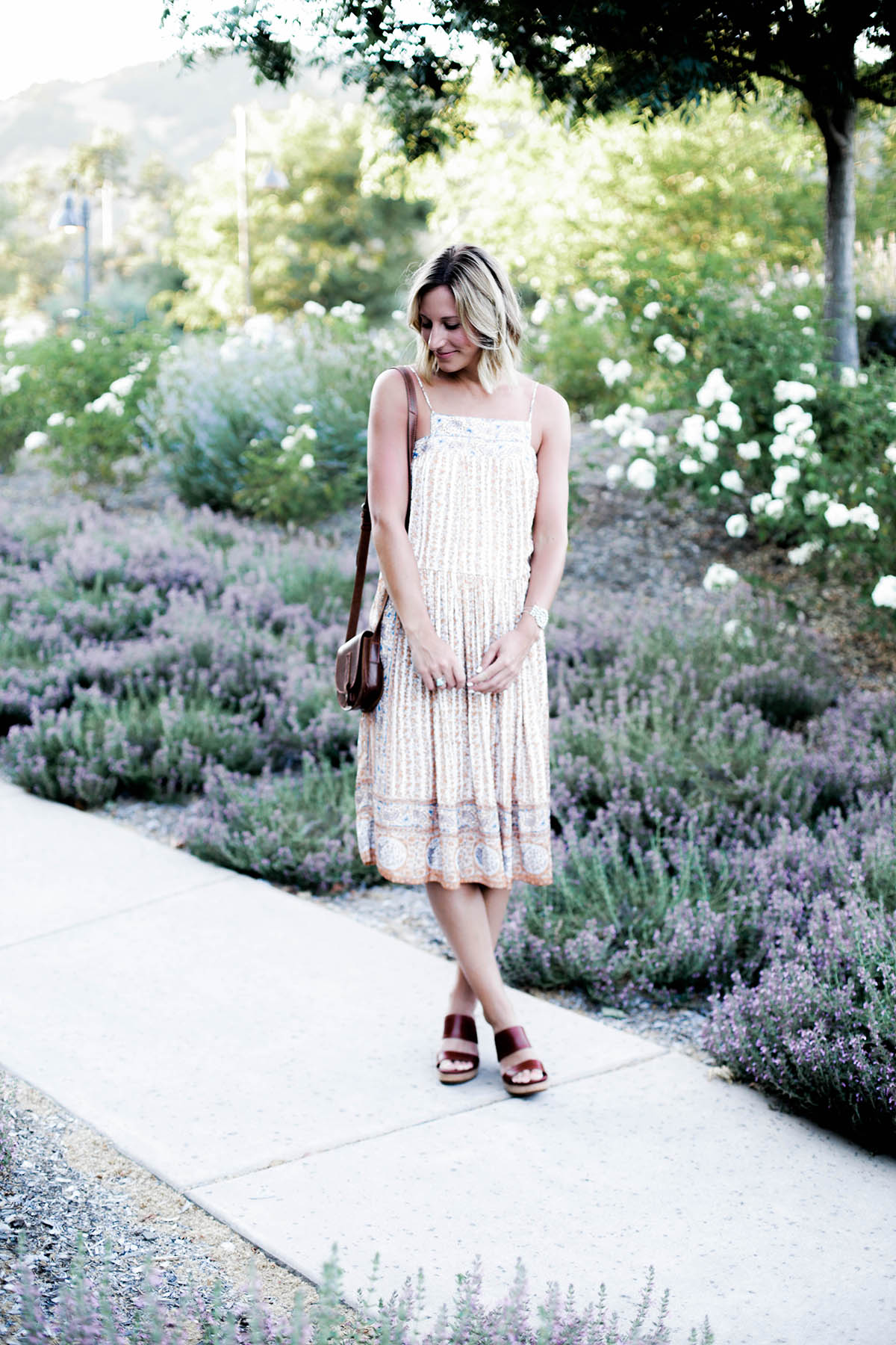 Free People Lost in a Dream floral midi dress summer outfit