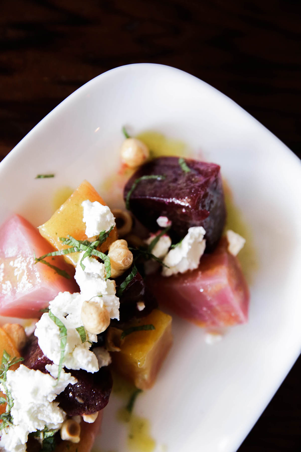 beet salad at Guerneville restaurants boon eat + drink