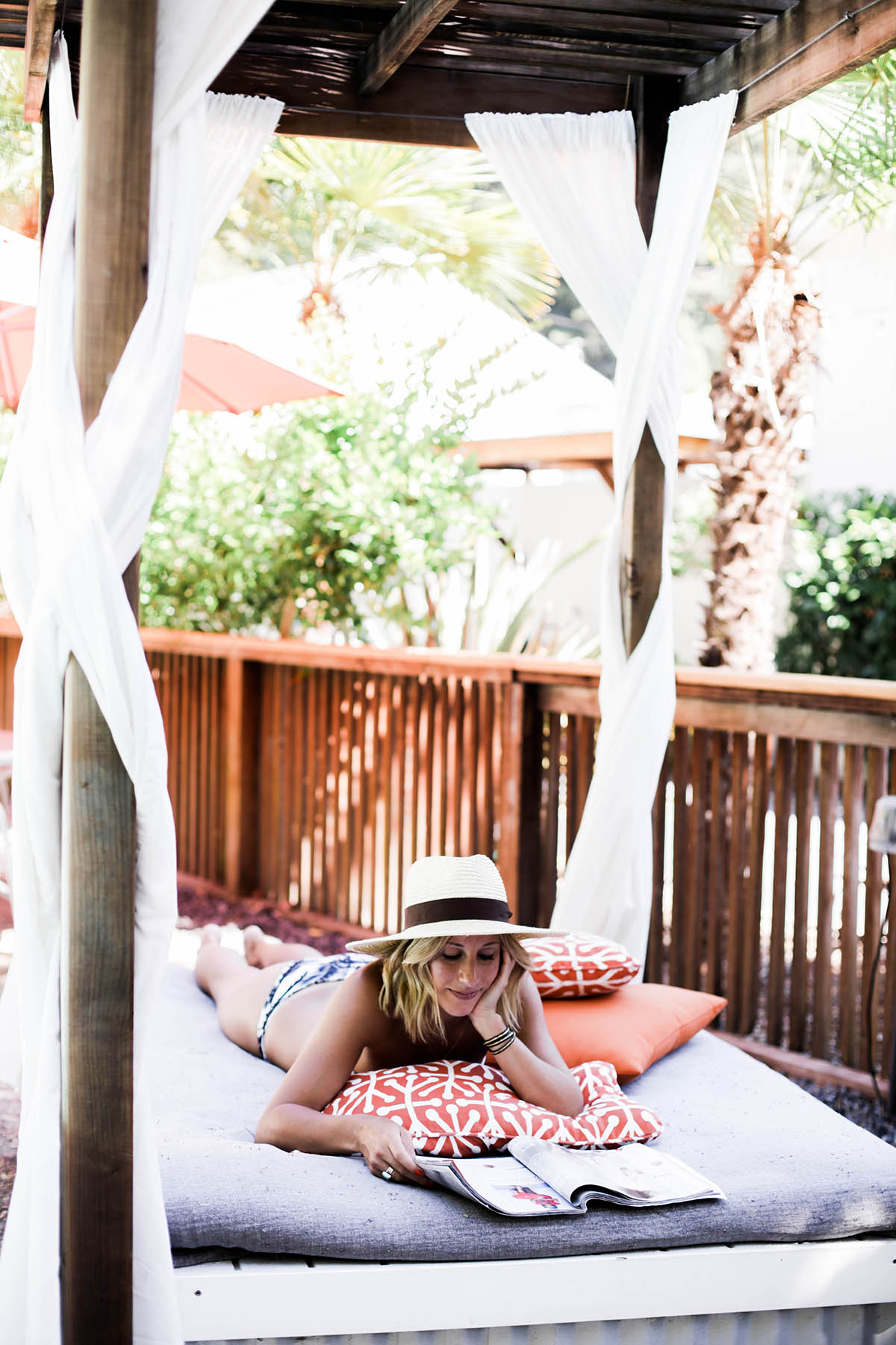 lounging by the pool at boon hotel + spa guerneville