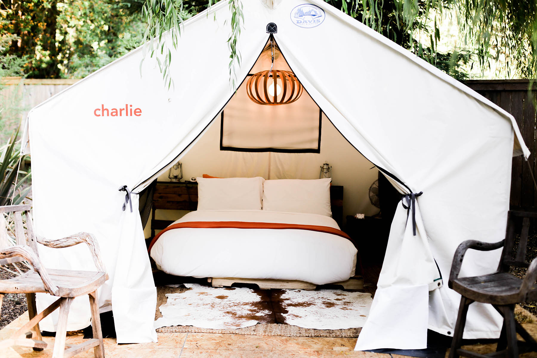 glamping tents at boon hotel + spa guerneville