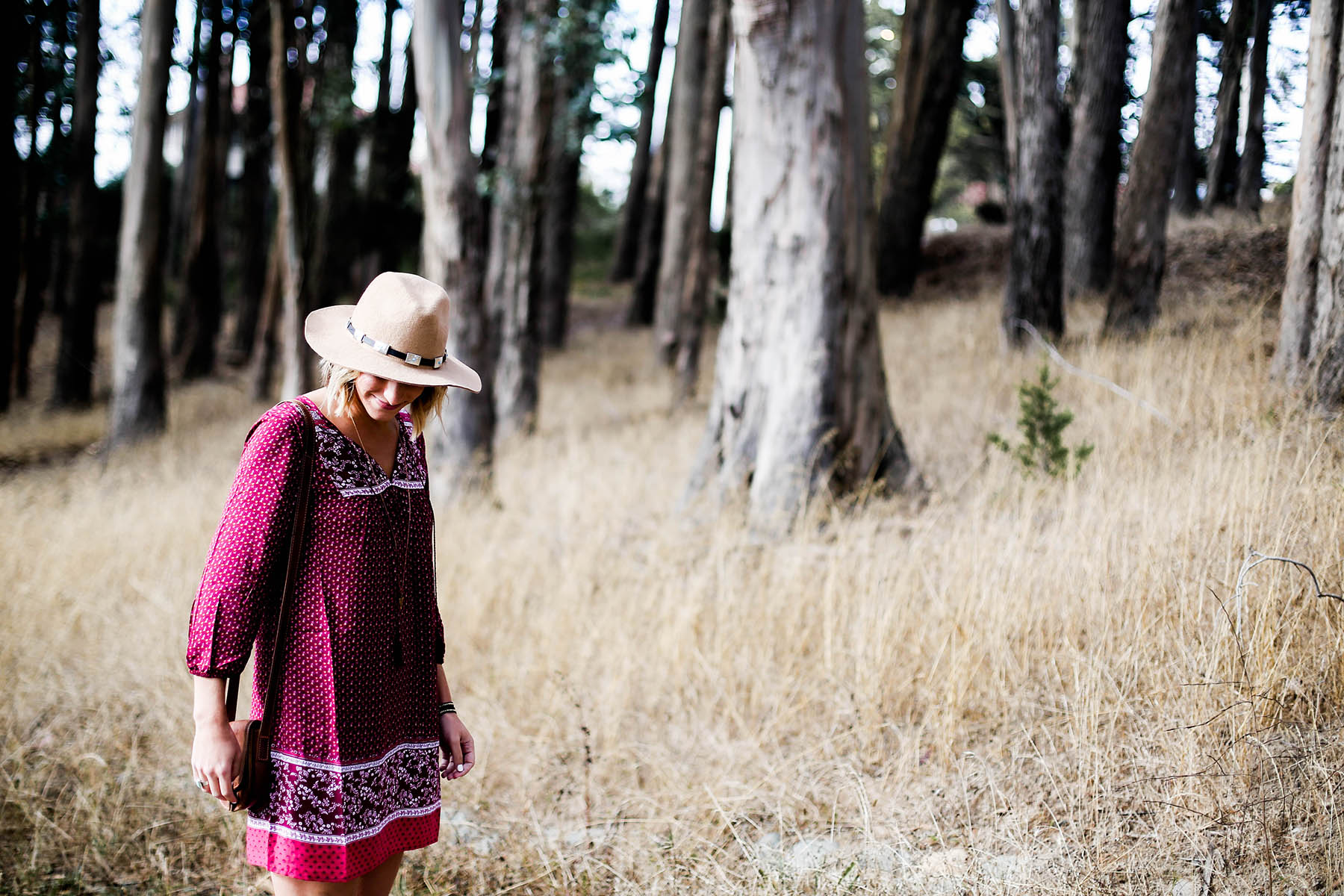 how to wear fall trends in summer weather with Old Navy long-sleeve dress