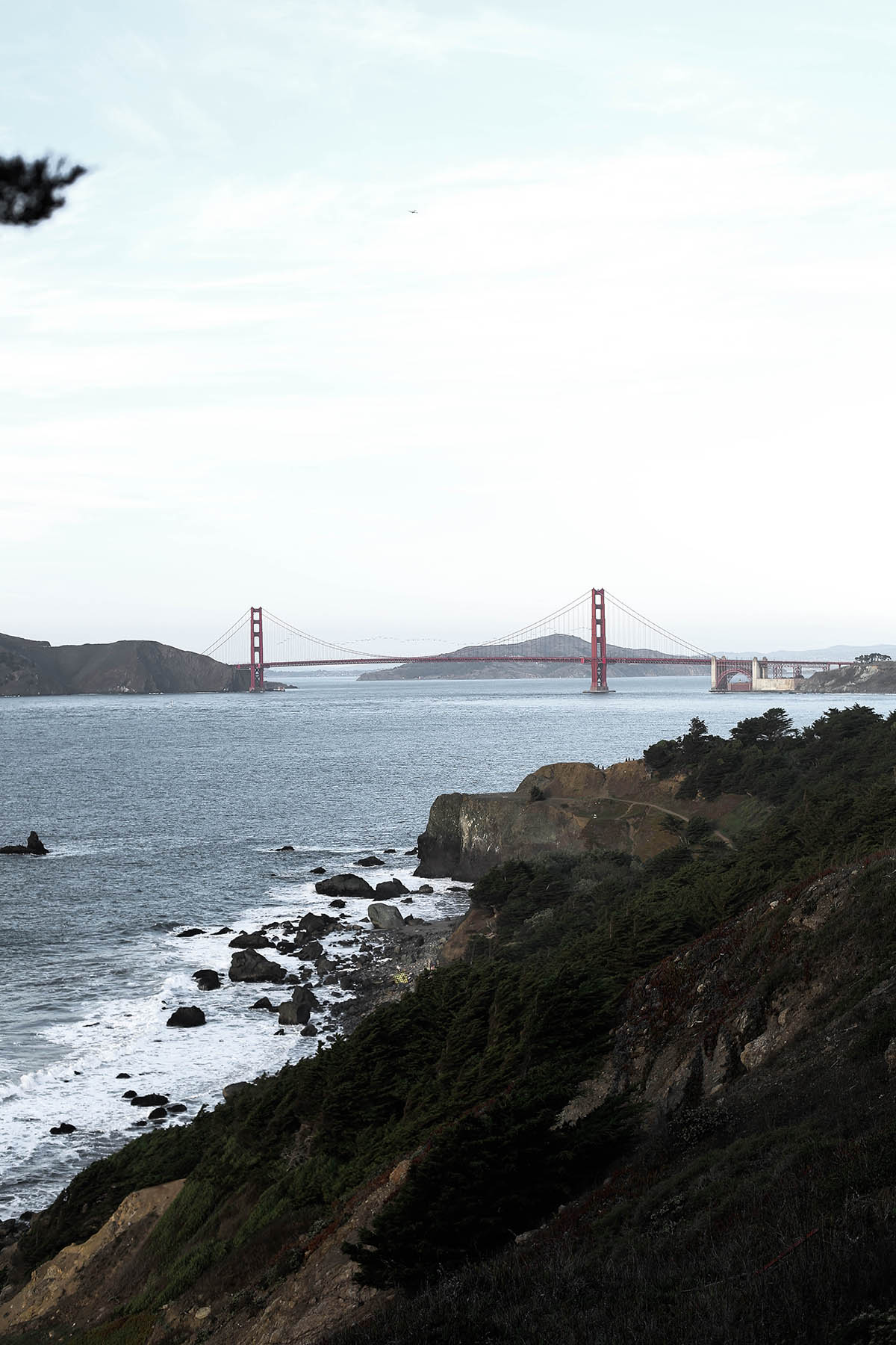 san francisco golden gate bridge land's end view