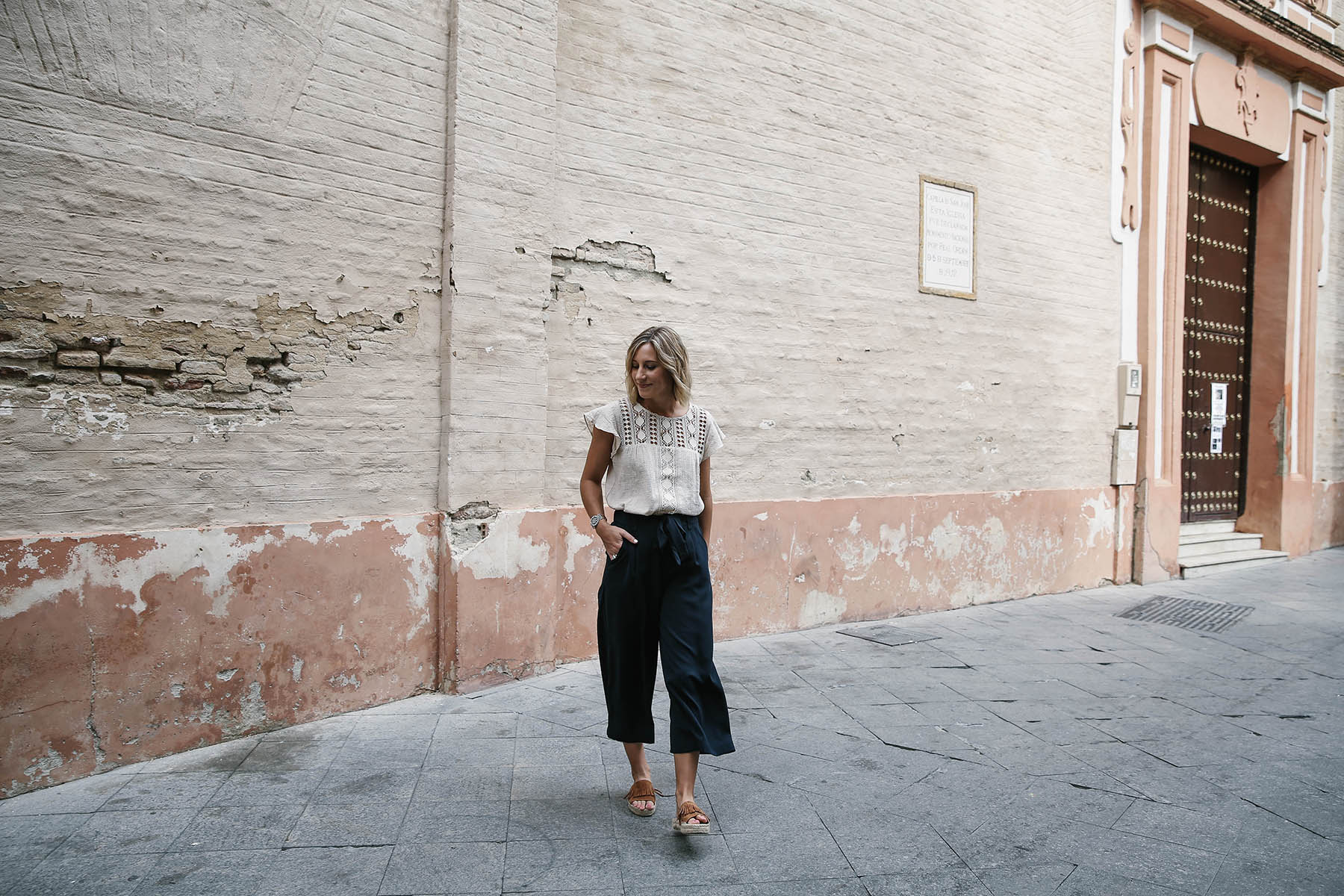 black culottes outfit