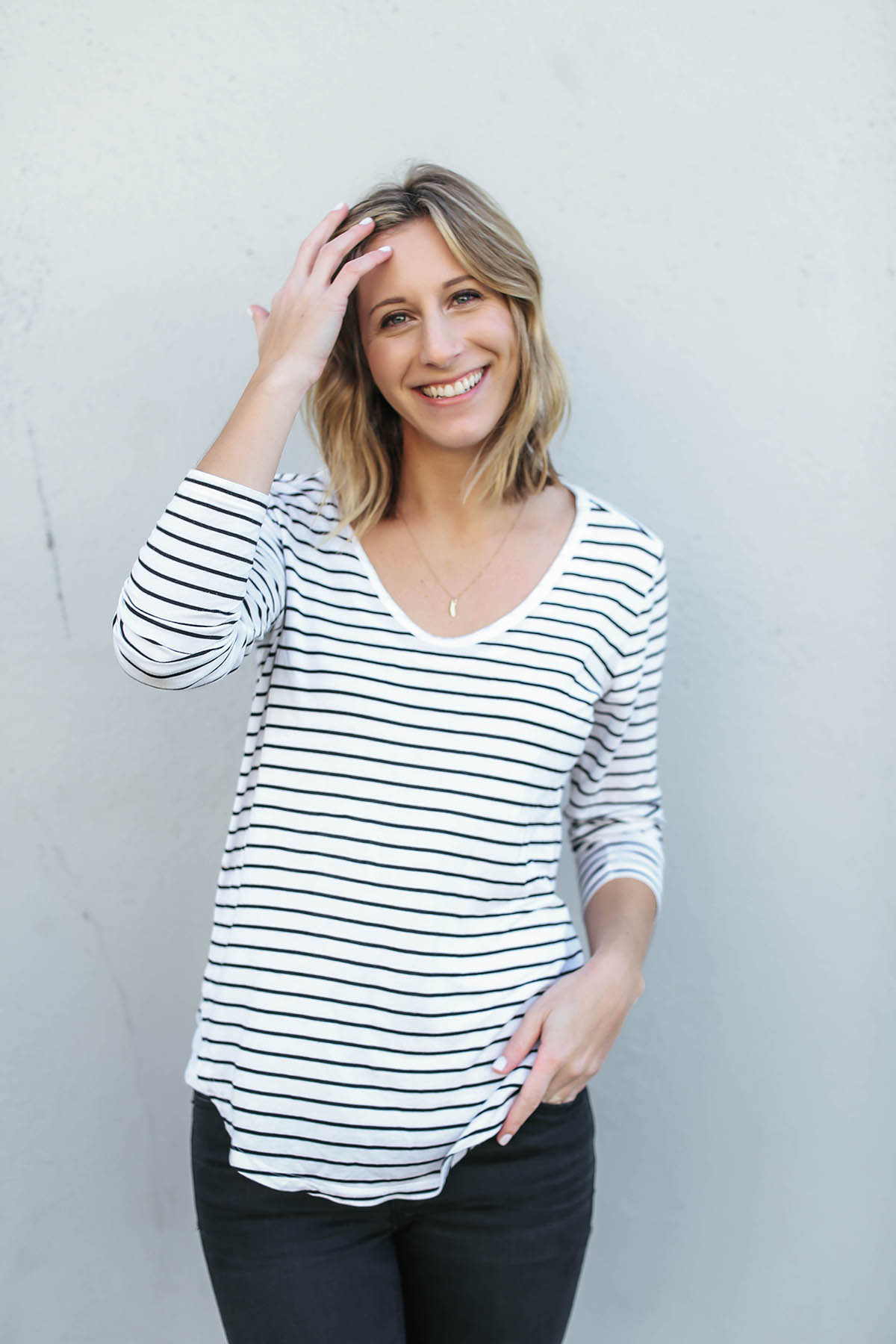 long sleeve striped tee from gap