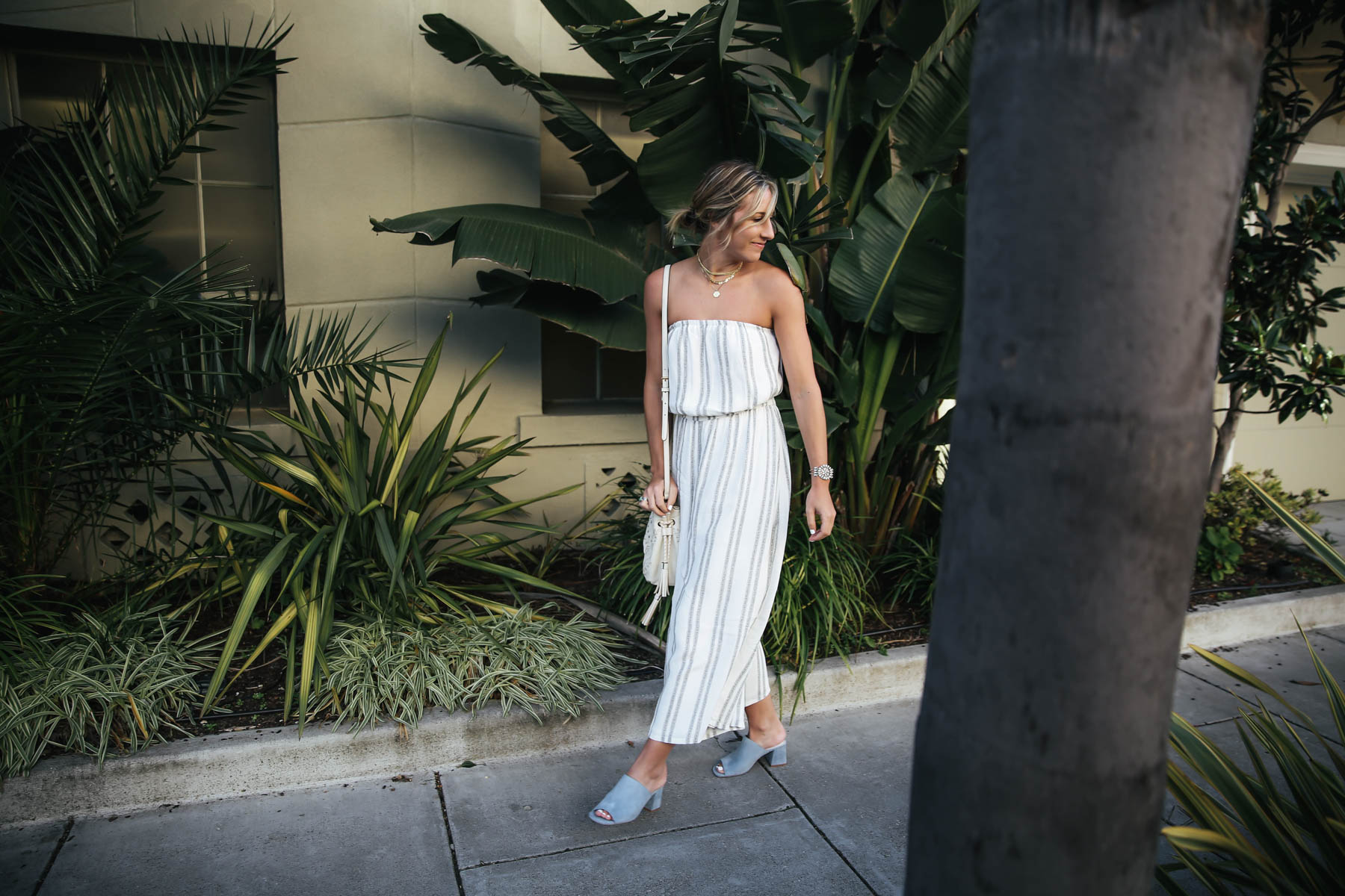 urban outfitters jumpsuit for happy hour at Flores