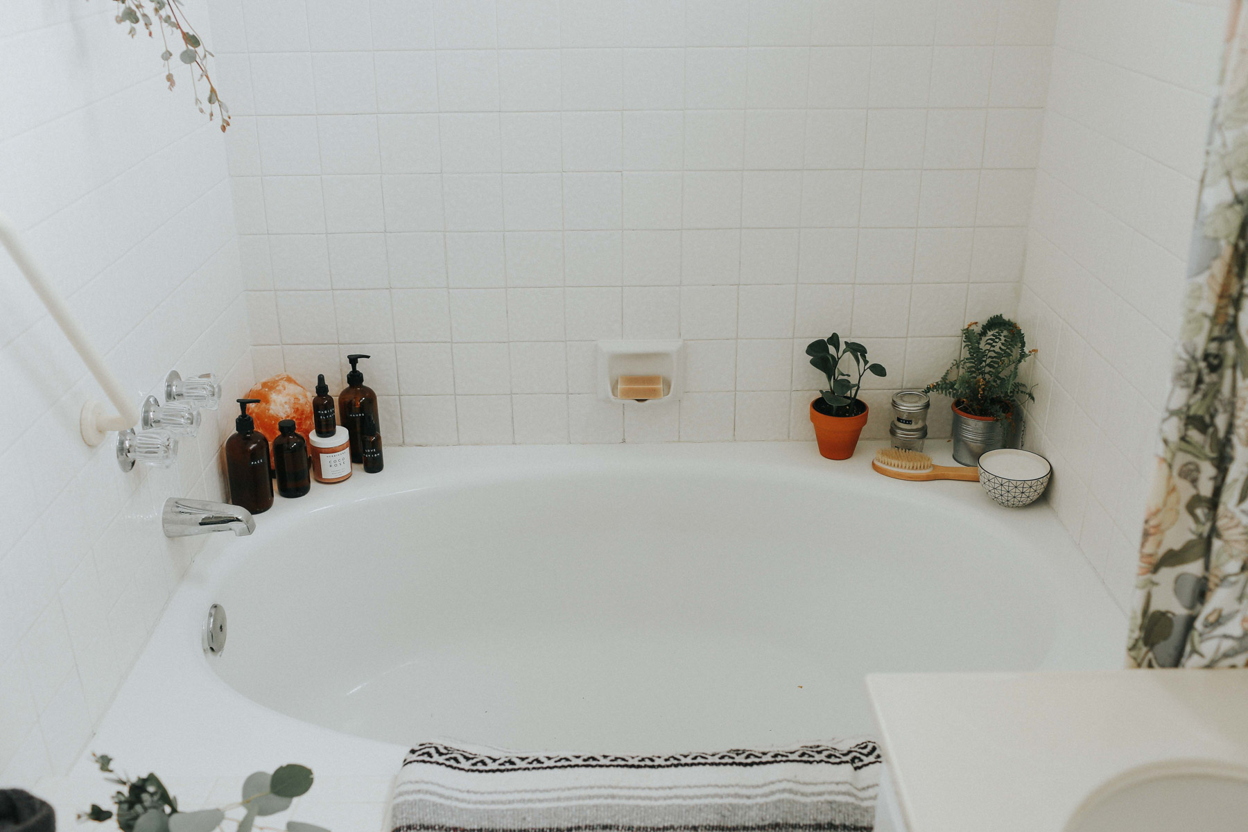 self-care bath