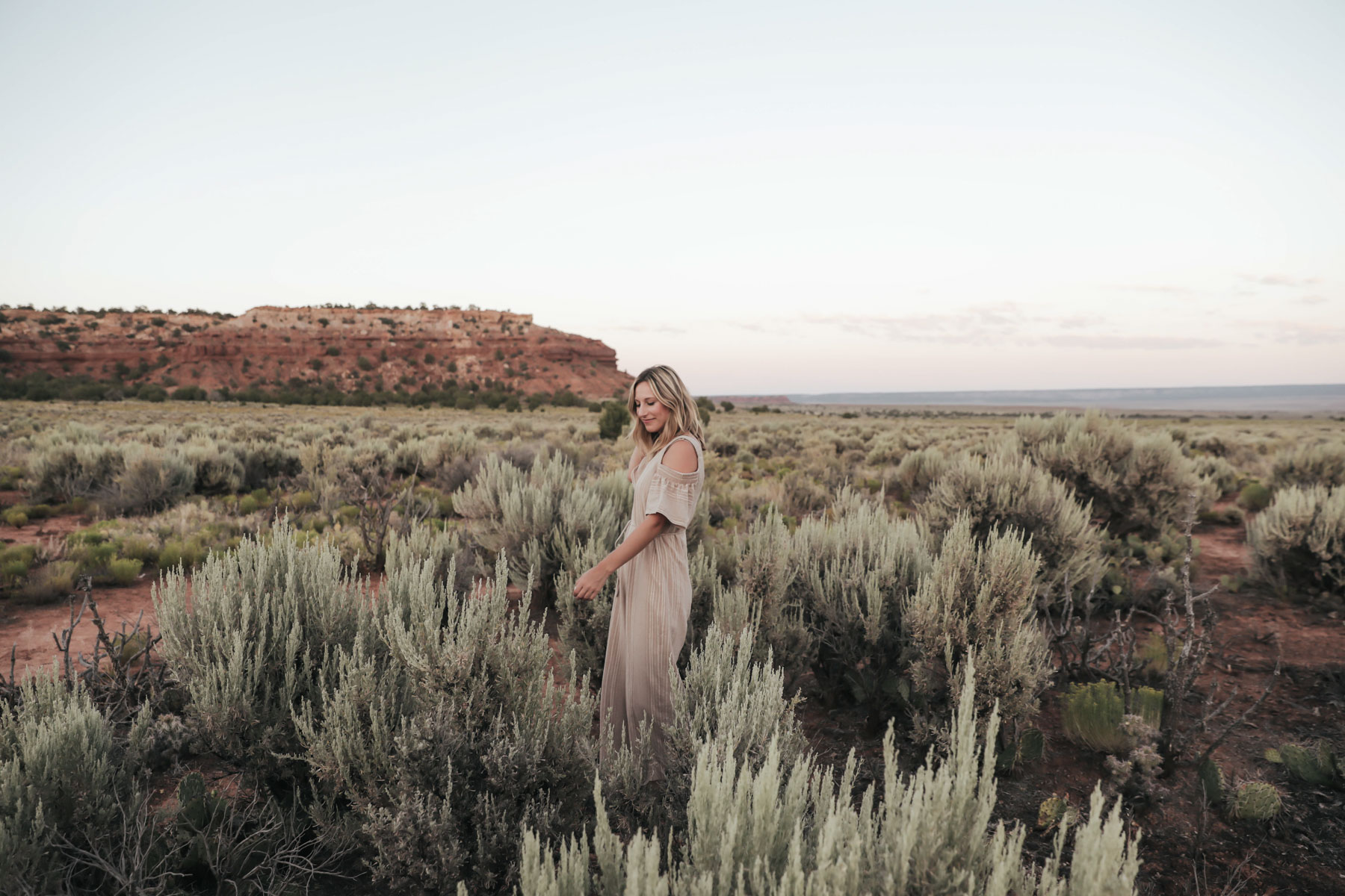 southwest road trip to Basecamp37 glamping in Kanab, Arizona with Urban Outfitters moon river jumpsuit