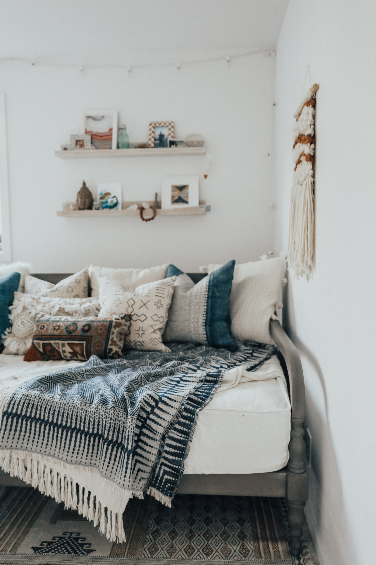 world market daybed with lulu & georgia pillows