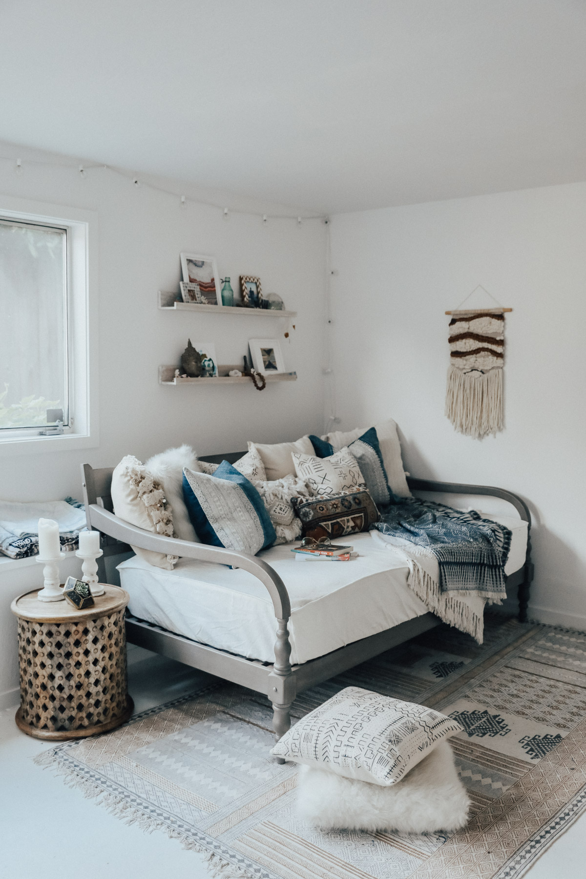 world market daybed with lulu & georgia pillows