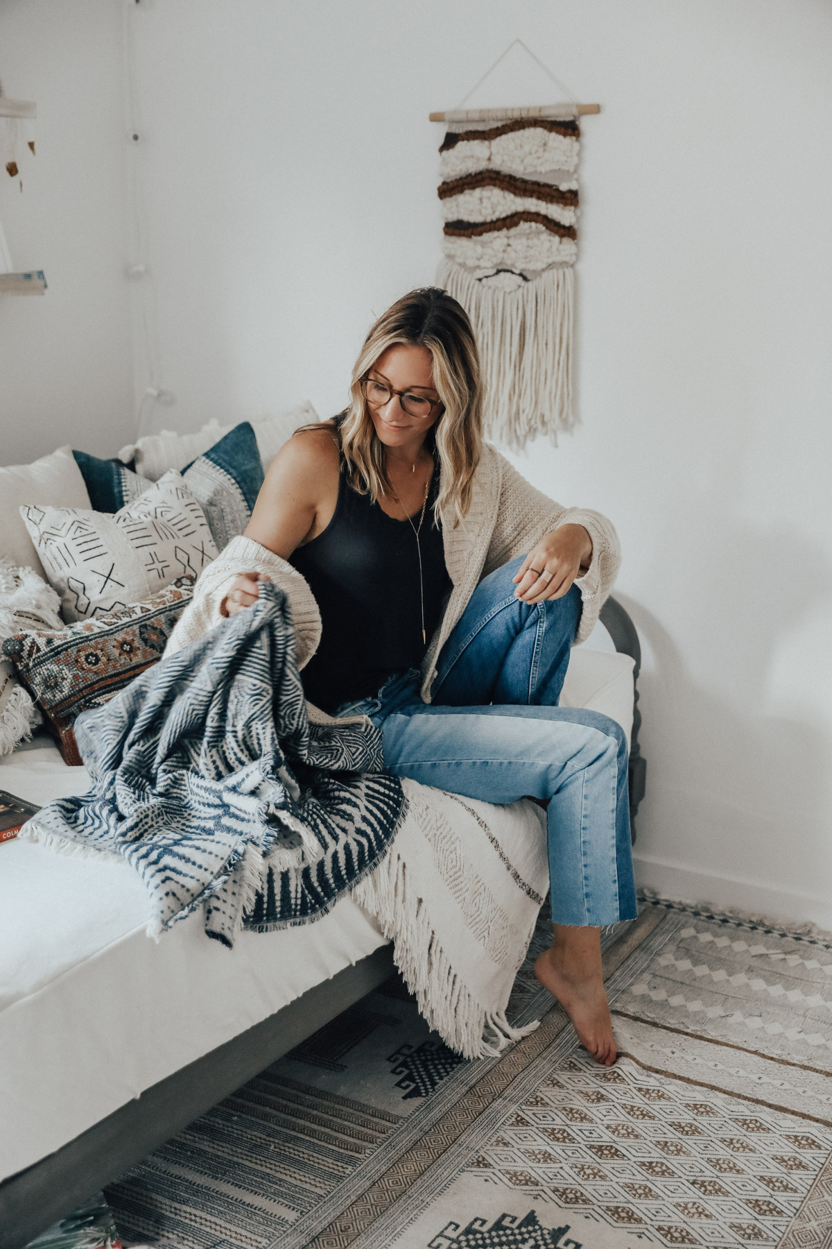 world market daybed with lulu & georgia pillows