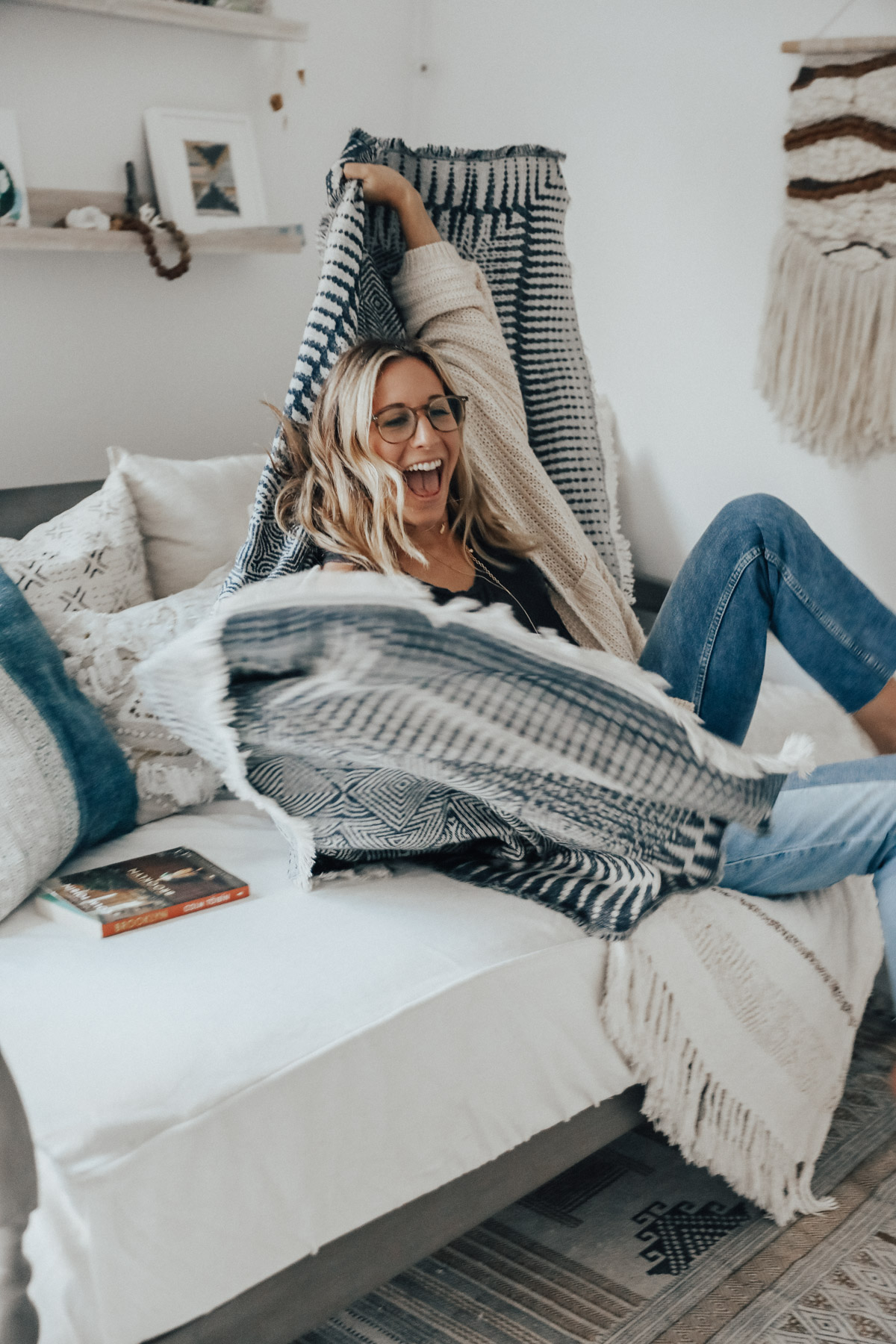 world market daybed with lulu & georgia pillows