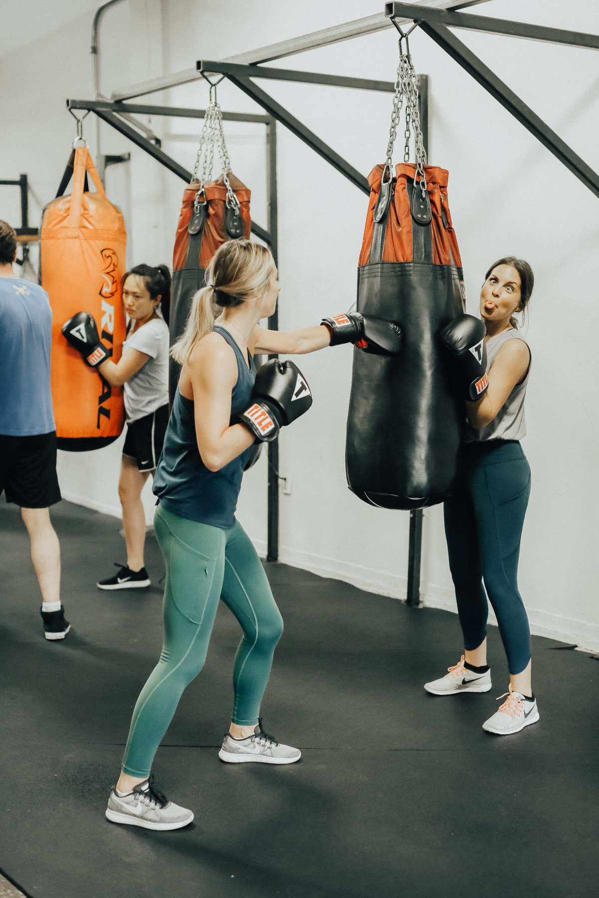 new workout class boxing in Athleta