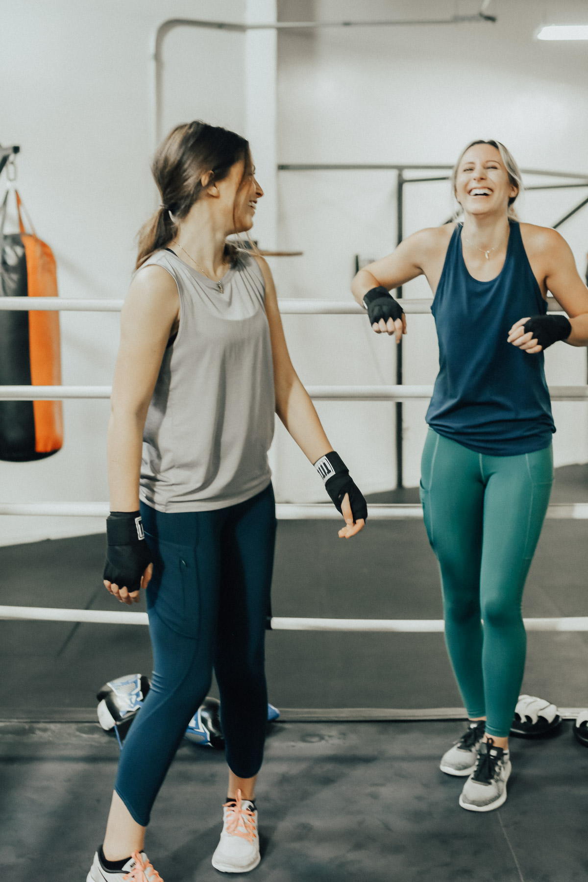 new workout class boxing in Athleta