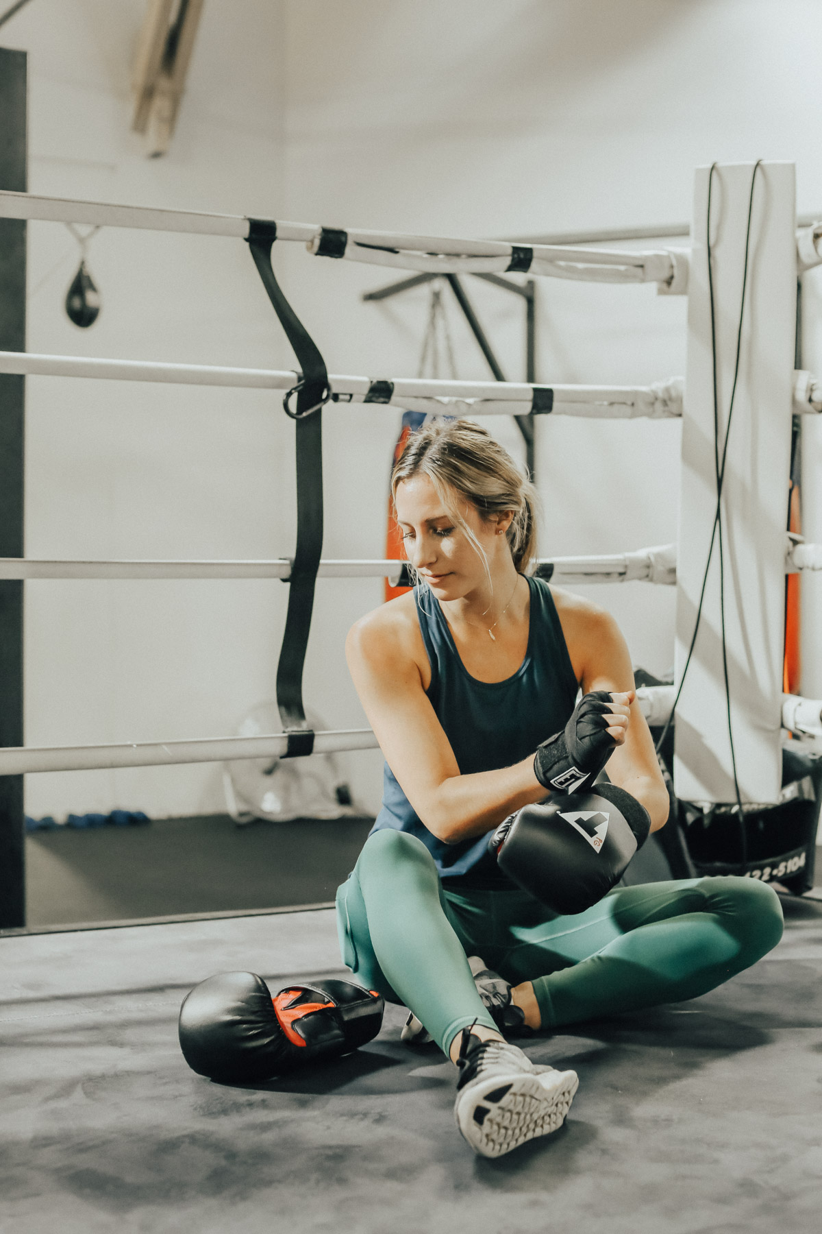 new workout class boxing in Athleta