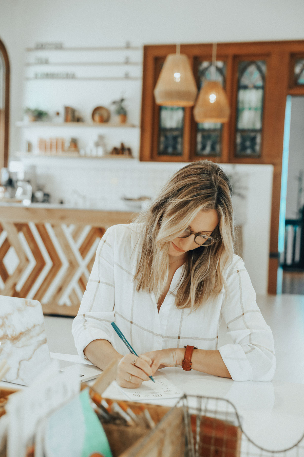 freelance blogger working at the Assembly co-working space