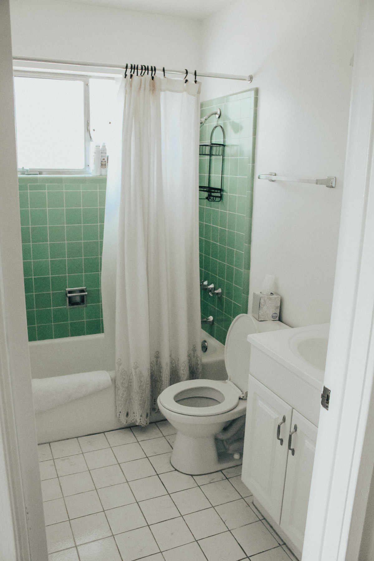 rental bathroom makeover before and after DIY