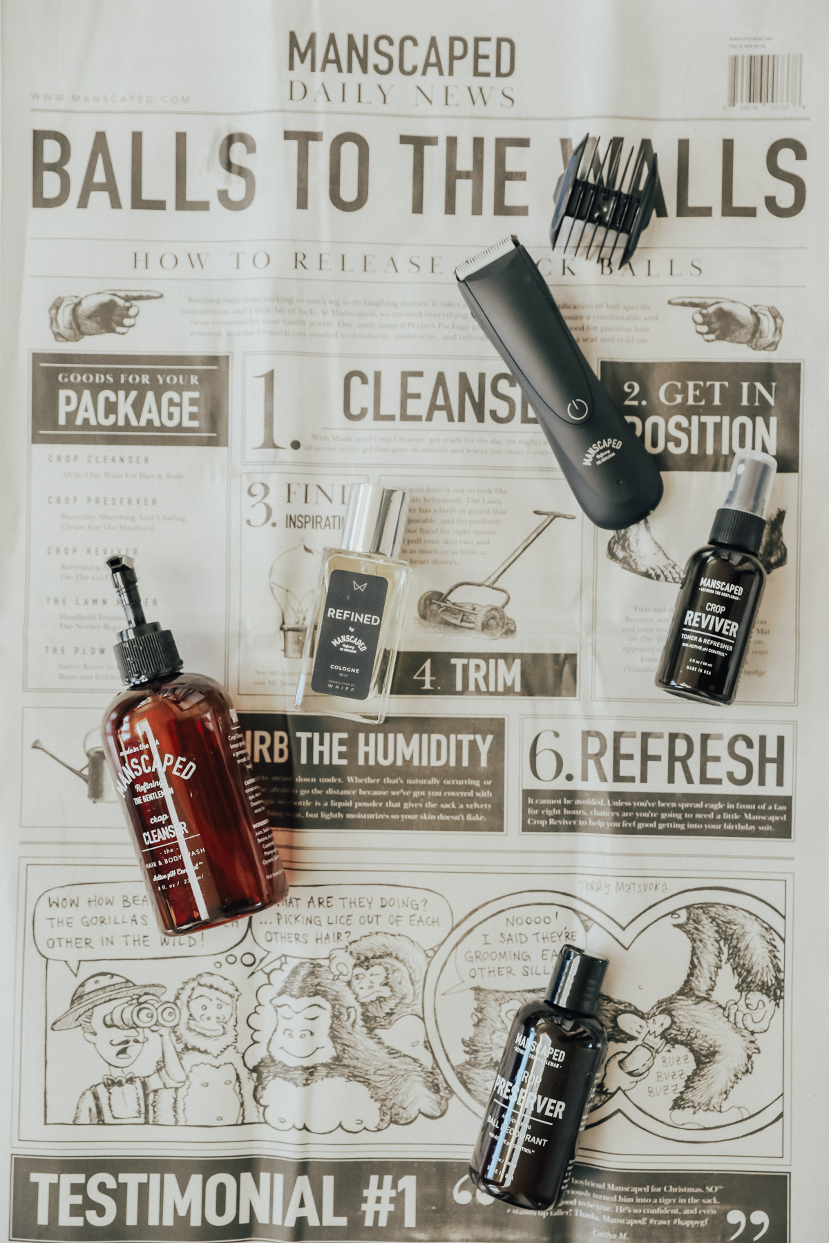 manscaped men's grooming self-care products