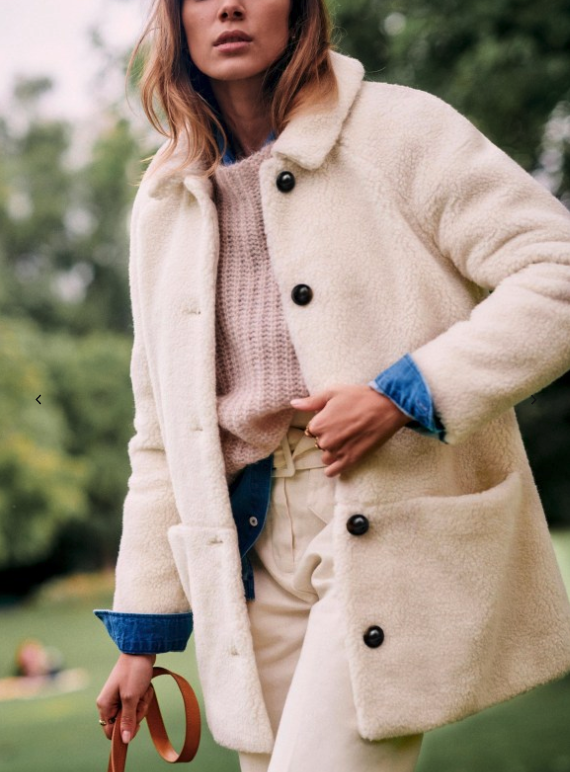 Sezane teddy coat